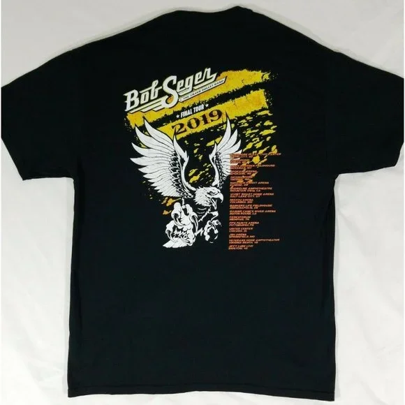 Bob Seger & Silver Bullet Band 2019 Travelin Man The Final Tour Concert Shirt M - Picture 4 of 5